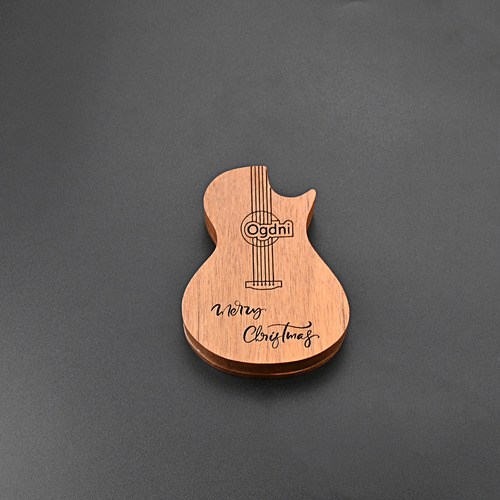 Pickera De Guitarra De Madera Hecha A Mano Para Música Rs