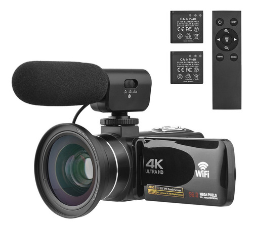 Cámara De Vídeo Digital 4k Wifi Videocámara Grabadora Dv