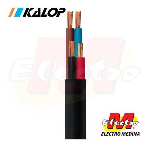Metro Cable Tipo Taller 4x1 Mm Iram Kalop Electro Medina