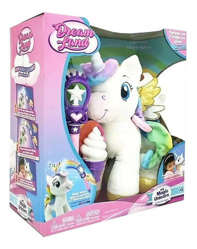 Peluche Unicornio Mágico C/luz+sonido My Unicorn Dream Land