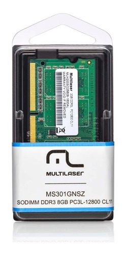 Módulo De Memória Multilaser Sodimm Ddr3 4gb 12800 - Mm420