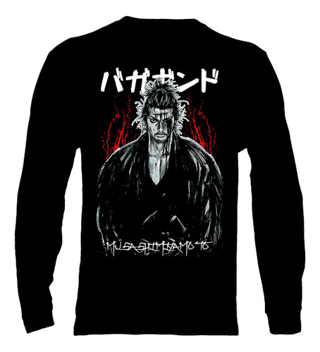 Polera Manga Larga Vagabond - Miyamoto Musashi