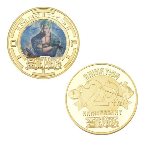 Moneda De Colección Conmemorativa 20th Aniversary One Piece