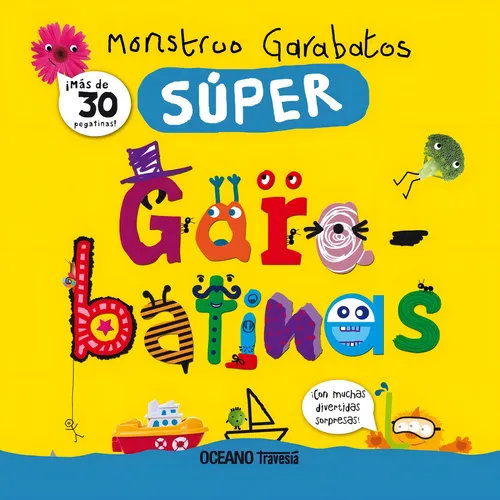 ** Monstruo Garabatos, Super Garabatinas ** Pegatinas Dibujo