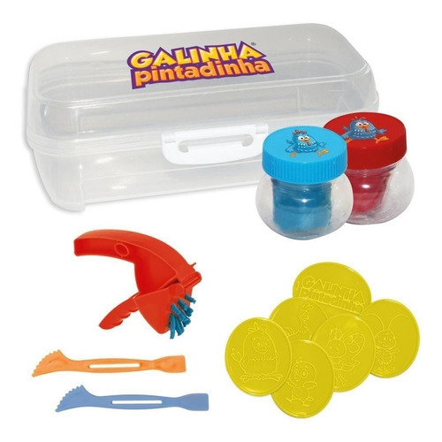 Brinquedo Massinha Modelar Galinha Pintadinha Maleta - 0340