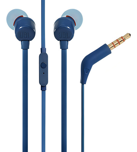 Fone De Ouvido Intra-auriculares Jbl Tune110 Blue Blue