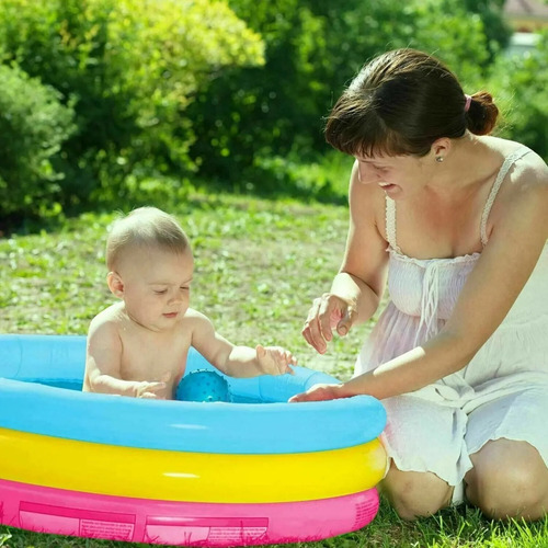 Imagen 2 de 6 de Pileta Inflable Redonda Infantil Bebes Niños Juego Verano