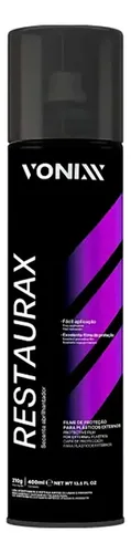 RESTAURAX AEROSSOL 400ML VONNIX RESTAURADOR DE PLASTÍCOS