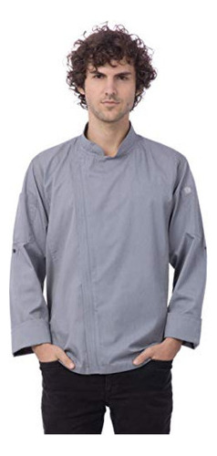 Chef Works Chaqueta De Chef Hartford Para Hombre, Gris, Xl