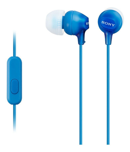 Audífonos Sony Interno Ligeros Manos Libres Ex15ap (azul)