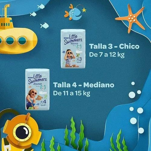 Imagen 8 de 9 de Pañal Para Nadar Huggies Little Swimmers 12 Pzas Talla Ch