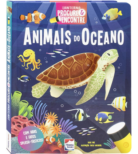 Lanterna - Procure E Encontre! Animais Do Oceano, De Imagine That Group. Editorial Happy Books, Tapa Mole En Português