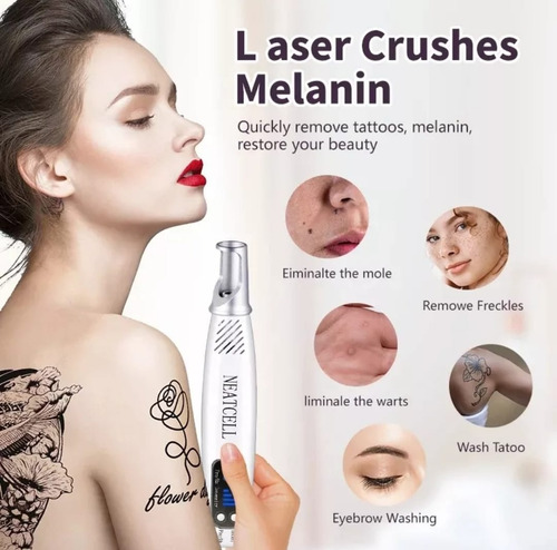Neatcell Lápiz Láser Rojo Removedor De Manchas, Tatuajes