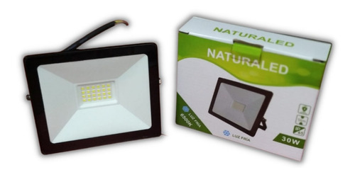 Foco Led Exterior Luz Fria 30w Slim Naturaled | Ed Color de la luz Blanco frío