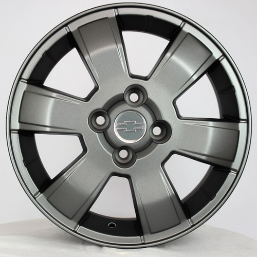 Rodas Chevrolet Montana Sport Kr R15 Aro 15 (jogo) +bicos Cor Grafite Fosco