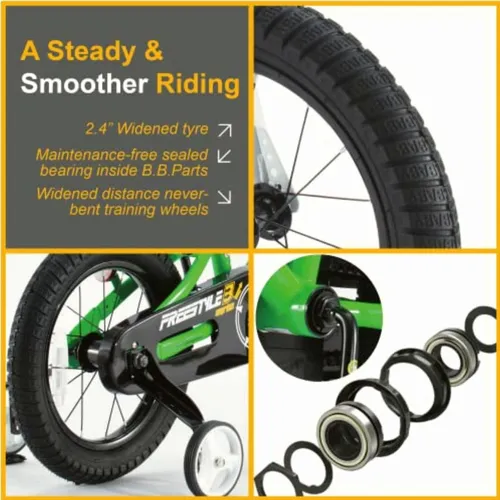 Green 14 inch bike hot sale