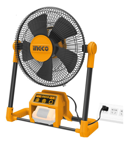 Ventilador Ø 30cm A Bateria Litio 20v Y 220v Ingco Cfali2001