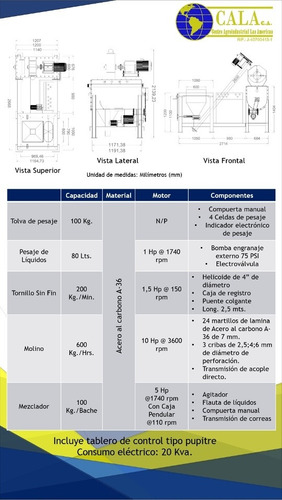 Imagen 9 de 10 de Planta De Alimento Para Animales 600 Kg/h