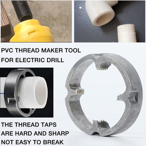 Herramienta Enhebradora De Tubos Pvc Para Taladro Eléctrico Color