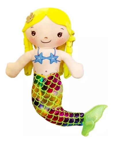 Muñeca De Trapo Sirena Amarilla