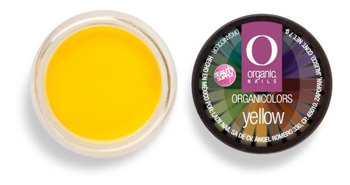 Polvo Acrílico Organicolor De Organic Nails Yellow