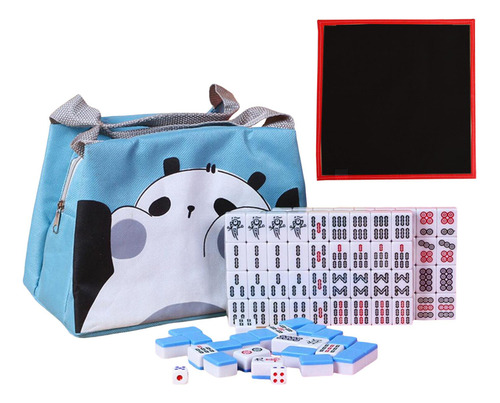 Juego De Mini Mah Jong Juego De Mahjong Tradicional Con Azul