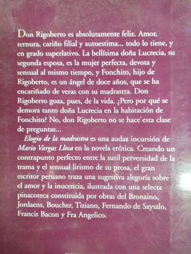 Imagen 2 de 3 de Elogio De La Madrastra * Mario Vargas Llosa * Emece * Nuevo