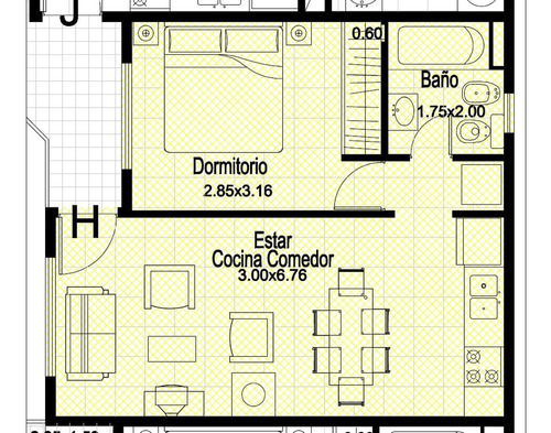 Imagen 9 de 9 de Oportunidad Dpto. 2 Ambientes A Estrenar