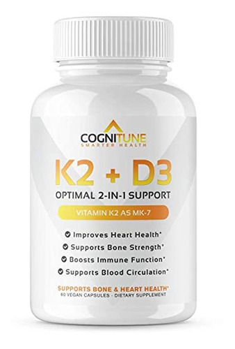 Vitamina K2 (mk7) Con Suplemento D3