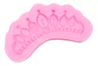 Molde Silicona Corona Tiara Fondant Porcelana Deco Cupcakes