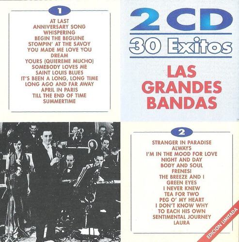 - Las Grandes Bandas 30 Éxitos- Cd Versión Edición Limitada 2001 Producido Por Emi