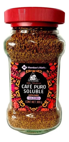 Café Puro Soluble Member's Mark Colombiano Liofilizado 300gr