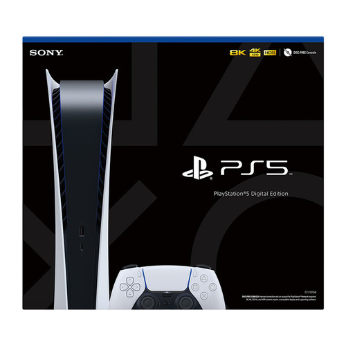 Sony Playstation 5 825gb Digital Edition Color Blanco Negro 