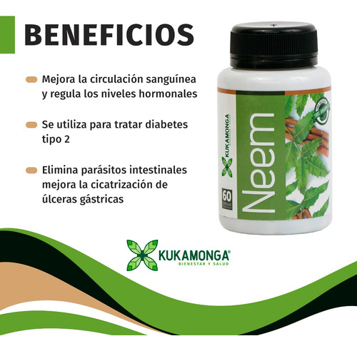 1 Neem Cápsulas + 1 Extracto Neem