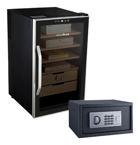 Humidor Winefroz Mediano+caja Fuerte-cuotas