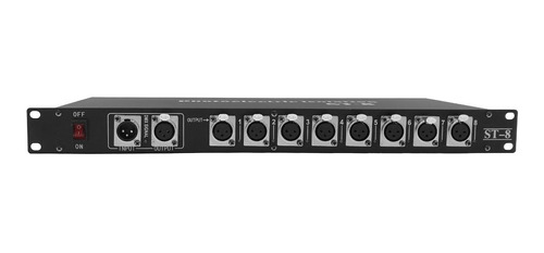 Splitter Dmx 8 Canales E-lighting Ec-dmx Xlr 2n 8out 1u Rack