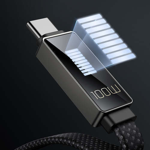 Cable Usb-c Mcdodo Ca4470 Con Display Led , Carga Hasta 100w , 1.20 Metros , Transferencia De Datos 480 Mbps