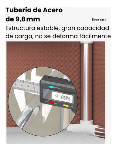 Zapatero Estante Organizador De Calzado 9 Niveles Con Cierre Bordó