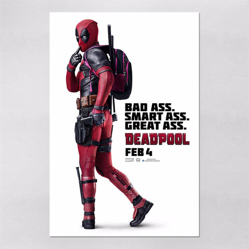 Poster 60x90cm Filme Deadpool 5