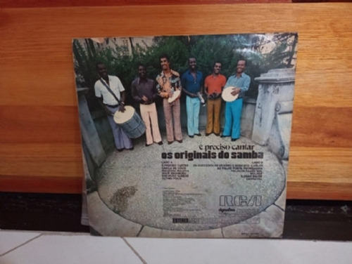 Disco De Vinil - Os Originais Do Samba - É Preciso Cantar (Usado)