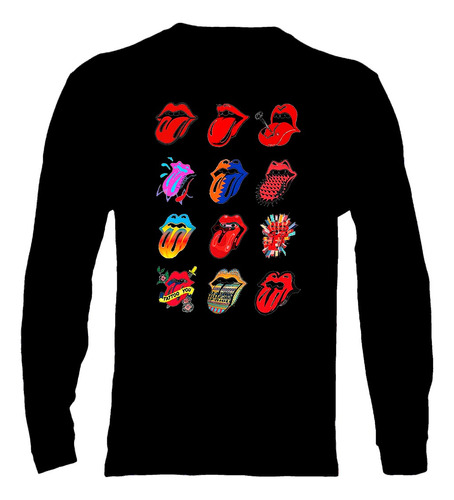 Polera Manga Larga The Rolling Stones - Ver 03 - Vale Gamess