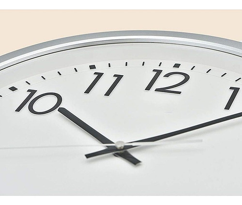 Reloj Pared Metal Decoración Moderno 30cm Silencioso Colores