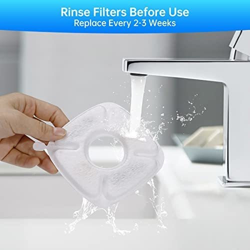 Vafr Mini Filtros De Fuente De Agua Para Gatos Y Esponjas De