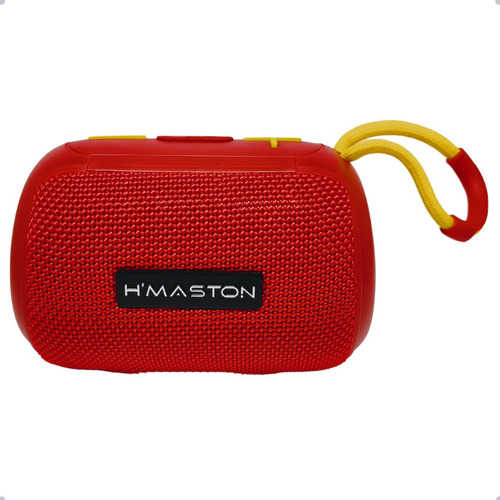 Caixa De Som Amplificada Com Bluetooth Portátil 10w Potente Cor Vermelho