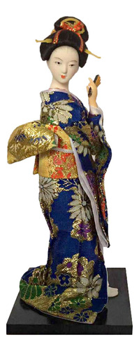 Muñeca Geisha Con Kimono Japonés, Estatua Asiática,