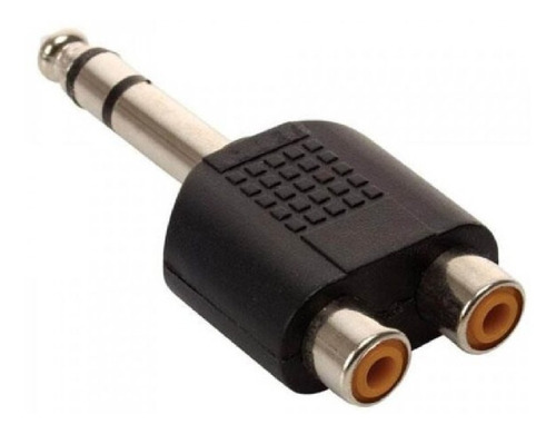 Adaptador Plug 6.5mm St/2 Jack Rca Ficha Conector