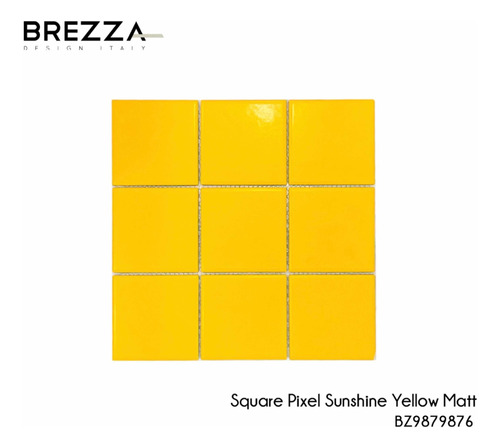 Malla Mosaicos Listelos Brezza Square Pixel 30x30 Amarilla