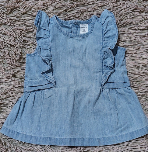 Musculosa Blusa Carter´s En Jean Con Volados