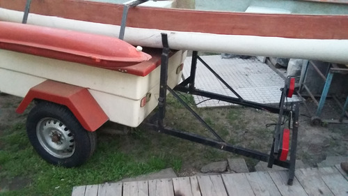 Batan 4 Metros Con Canoa Canadiense Espejo Motor Y Flotador