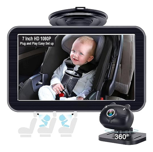 Dohonest Baby Car Camera 7-inch: Usb Plug And Play Easy Setu